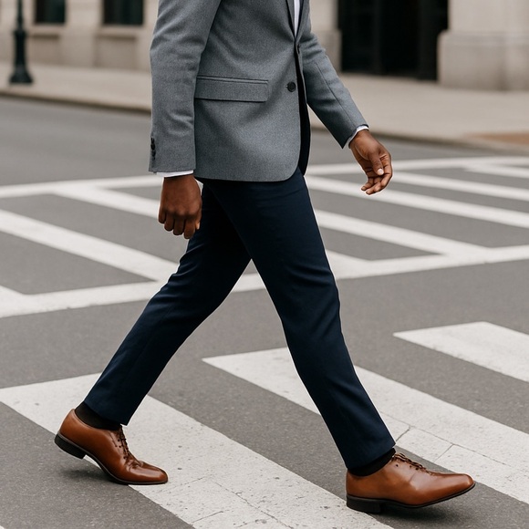 Perry Ellis Men’s Brown Leather Upper Dress Shoes Size 11.5 NWT - Picture 2 of 12